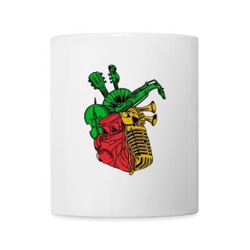 Reggae Reggae Music Reggaeton Jamaica Jam Music - Mug blanc - blanc - Devant