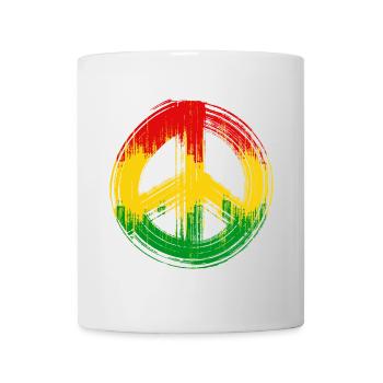 Liebe Frieden Einigkeit Jamaika Reggae Reggaemusik - Tasse - Weiß - Vorne