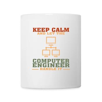 Bestseller Computer Engineer Tshirt, Keep Calm - Mug - white - Front