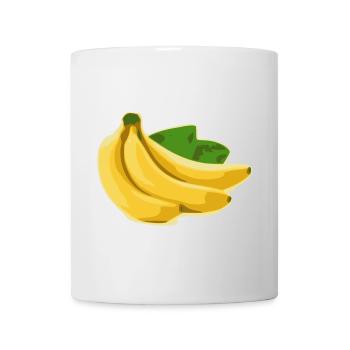 bananen - Mok - wit - Voor