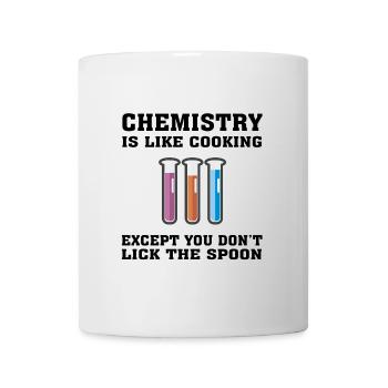 Ingénieur chimiste drôle, la chimie est comme la cuisine - Mug blanc - blanc - Devant