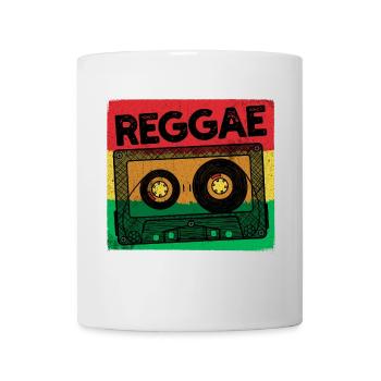 Reggae Music Reggaeton Jamaïque Vintage Retro Ragga - Mug blanc - blanc - Devant