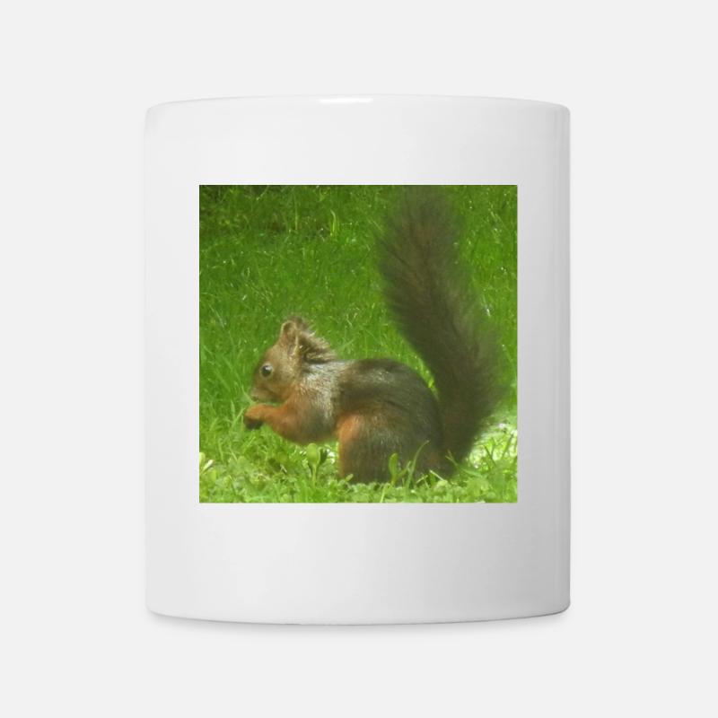 Eichhörnchen Tier Tierliebe Tierfreund Liebe - Tasse - Weiß