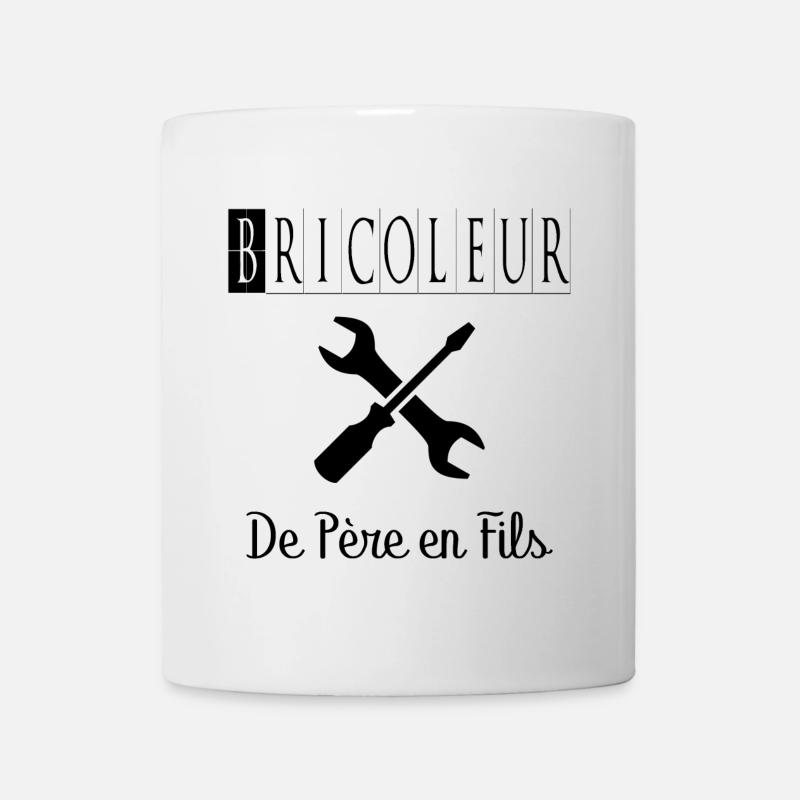 Bricoleur de Père en Fils Bricolage Outils - Mug blanc - blanc