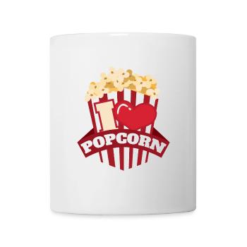 I Love Popcorn Kids Idée cadeau drôle - Mug blanc - blanc - Devant