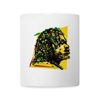Jamaïque Reggae Rasta Rastafarian Music Reggaeton Jah - Mug blanc - blanc - Devant