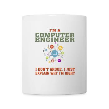Bestseller Computer Engineer Tshirt, Keep Calm - Mug - white - Front