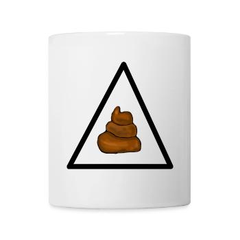 Warning shit, attention shit - Mug - white - Front