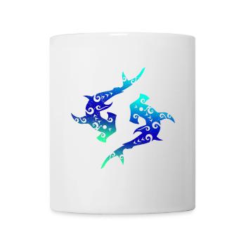 Maori hammerhead shark tribal tattoo gift idea - Mug - white - Front