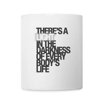 Rocky Horror Show Quote There's A Light Typography - Mug - white - Front