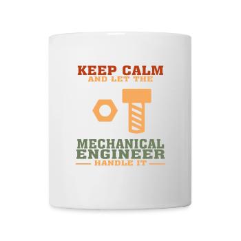 Funny Mechanical Engineer Tshirt, Keep Calm - Mug - white - Front