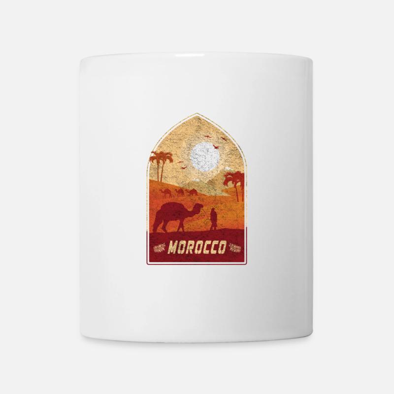 Maroc design chameau vintage / idée cadeau - Mug blanc - blanc