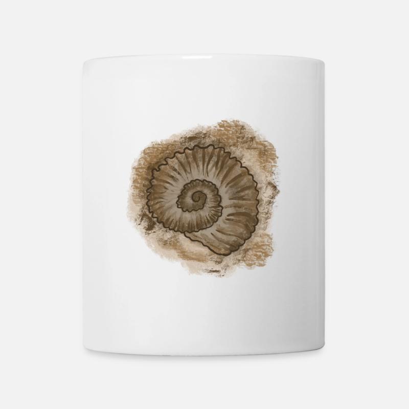 Antike Muschel Illustration - Tasse - Weiß