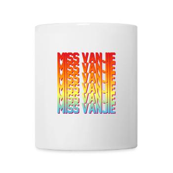 Fräulein Vanjie! Meme Regenbogenfarbe Text - Tasse - Weiß - Vorne