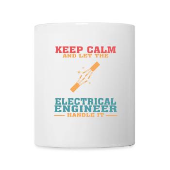 Funny Electrical Engineer Tshirt, Keep Calm - Mug - white - Front