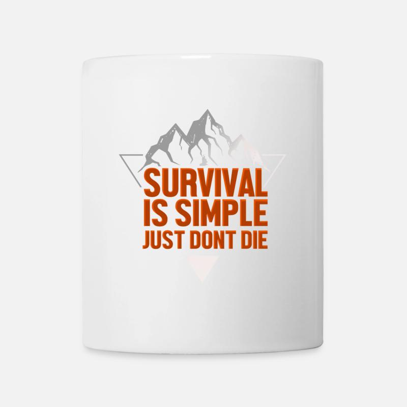 Outdoor Survival Prepper - Tasse - Weiß