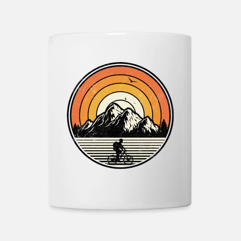 Sunset Mountain Ride - Tasse - Weiß