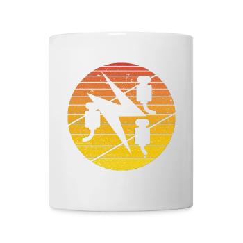 Électricien rétro vintage artisan rouge - Mug blanc - blanc - Devant