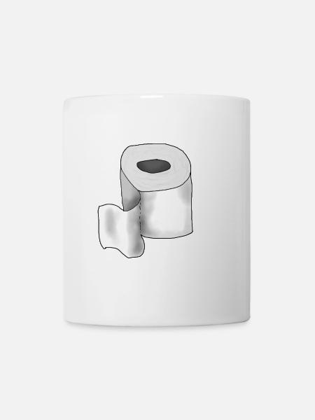 Klopapier - Tasse - Weiß