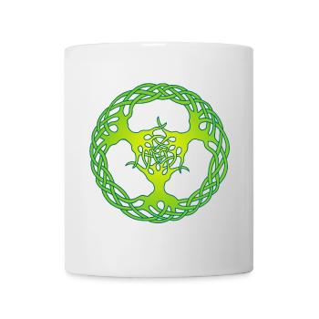 Links zur Natur - Tasse - Weiß - Vorne