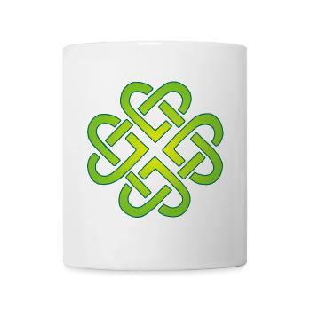 Four leaf clover and hearts - Mug - white - Front