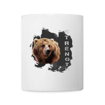 strength, charakter, kodiak bär - Tasse - Weiß - Vorne