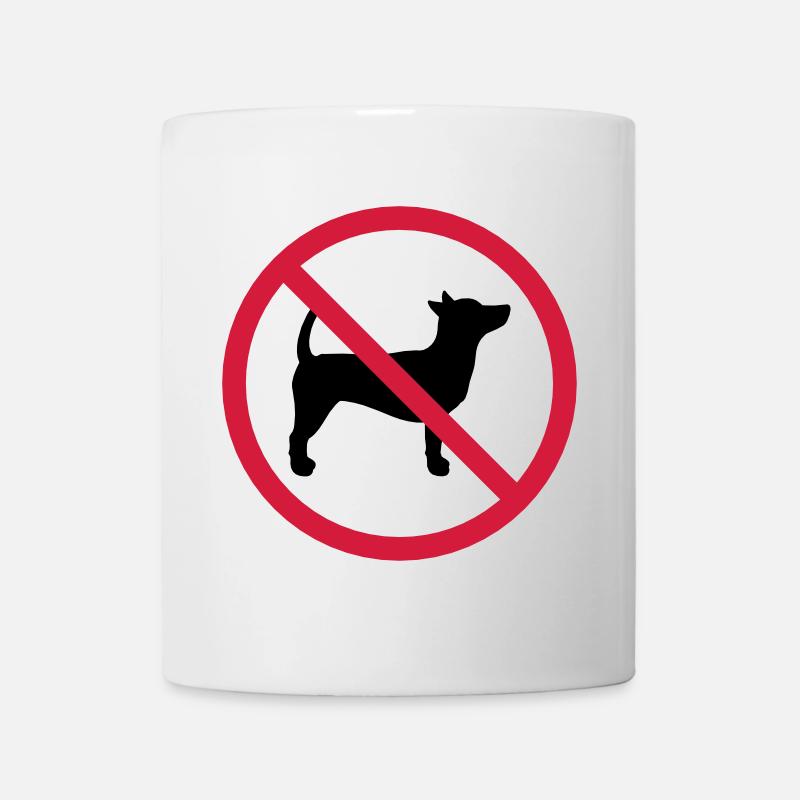 Kein Hund Verboten Schild Umriss Schatten Clipart - Tasse - Weiß