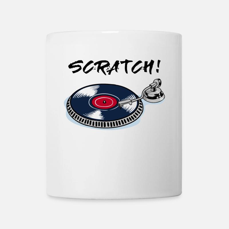 Scratchen Turntable Plattenspieler Beatbox Vinyl - Tasse - Weiß