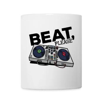 MC Beatbox Turntable Scratchen Hip Hop Musik Rap - Tasse - Weiß - Vorne