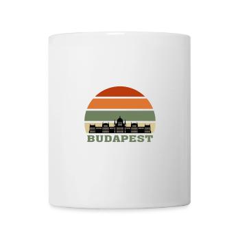 Wahrzeichen der Stadt Budapest Skyline Ungarn - Tasse - Weiß - Vorne