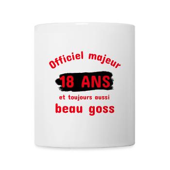 18 Jahre altes schönes Goss-Geburtstagsgeschenk 18 Jahre alt - Tasse - Weiß - Vorne