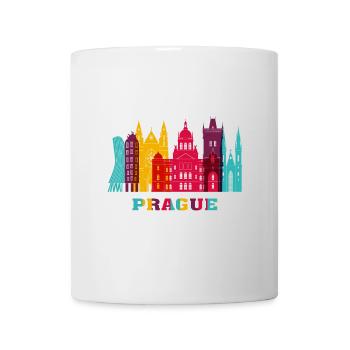 Prager Stadt Skyline Czeck Wahrzeichen - Tasse - Weiß - Vorne