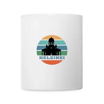Helsinki City Skyline Finlande Landmark - Mug blanc - blanc - Devant