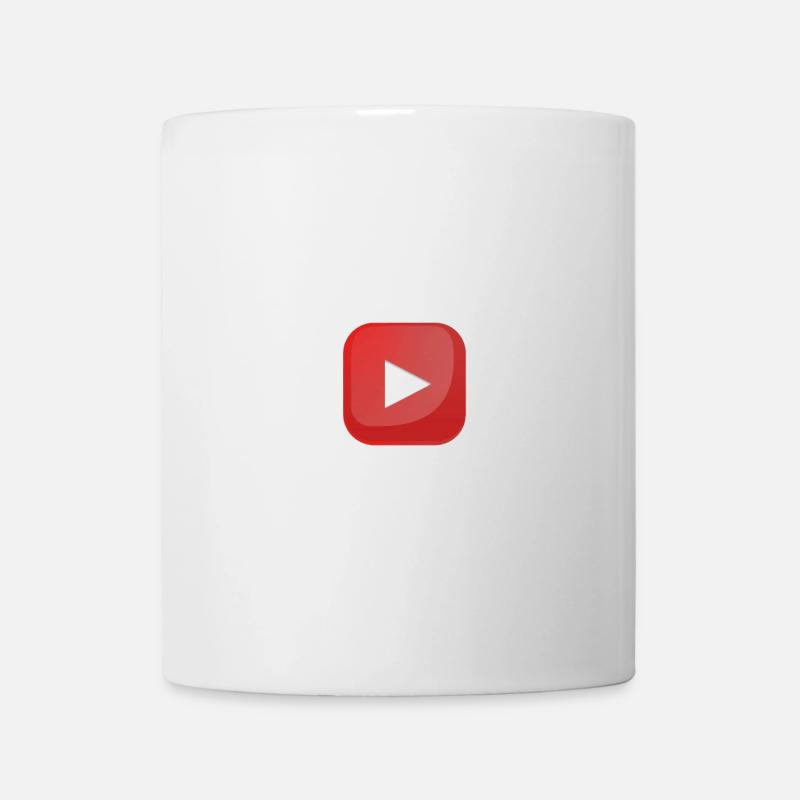 Youtube Botton - Tasse - Weiß