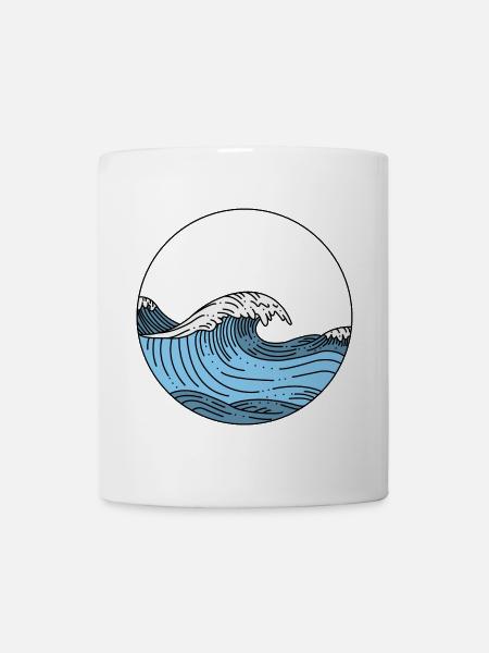 vague - Mug blanc - blanc