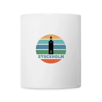 Stockholm City Skyline Suède Landmark - Mug blanc - blanc - Devant
