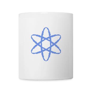 Atom Symbol Atomkraft Wissenschaft - Tasse - Weiß - Vorne