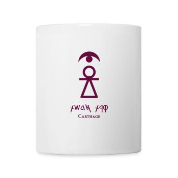 Zeichen von Tanit [Tyrian Purple + Punic (Karthago)] - Tasse - Weiß - Vorne