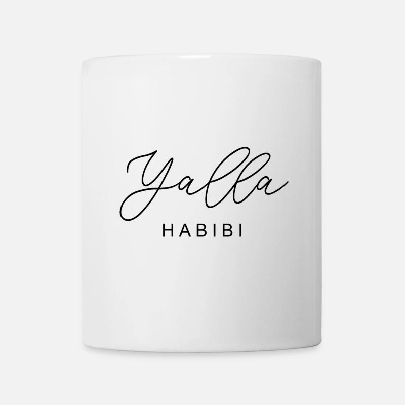 Yalla Habibi Arabisch Muslim Schatz Islam Geschenk - Tasse - Weiß