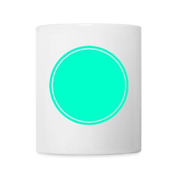 Circle turquoise self design - Mug - white - Front