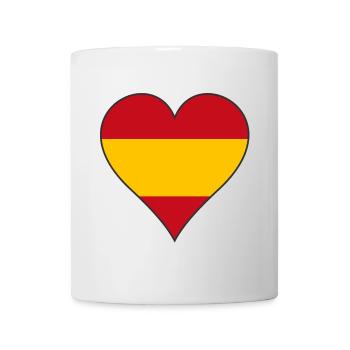 Spain Flag Heart - Mug - white - Front