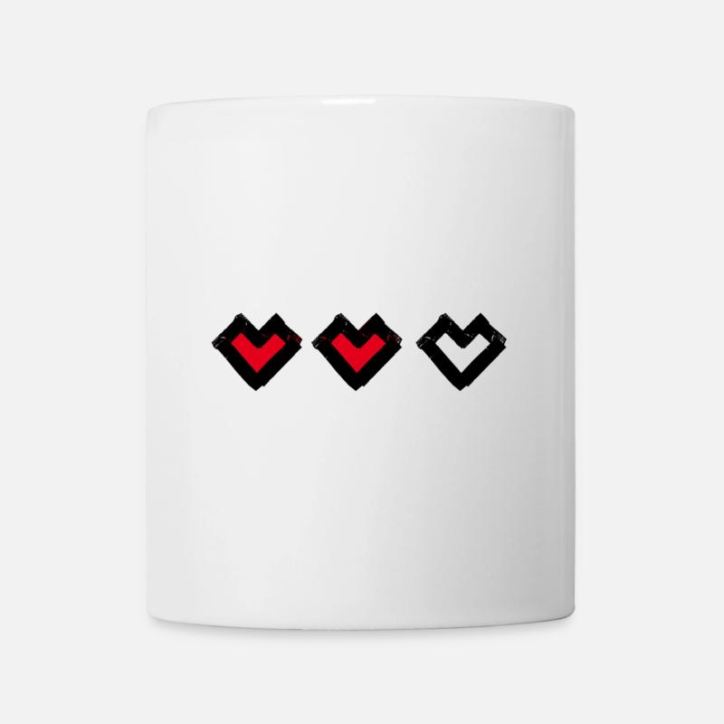 Barre de vie - Trois coeurs - Trois vies - Mug blanc - blanc