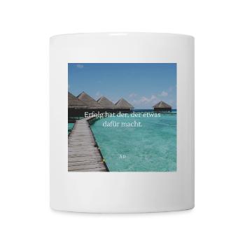 coole Erfolgs Spruch Geschenk Idee Geburtstag - Tasse - Weiß - Vorne