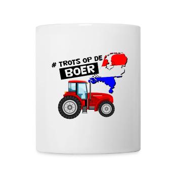 Farmers in the Netherlands with tractor - Mug - white - Front