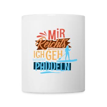 Stand Up Paddling - Tasse - Weiß - Vorne