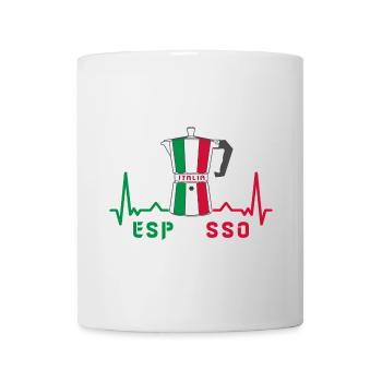 Heart rate espresso design / gift idea - Mug - white - Front
