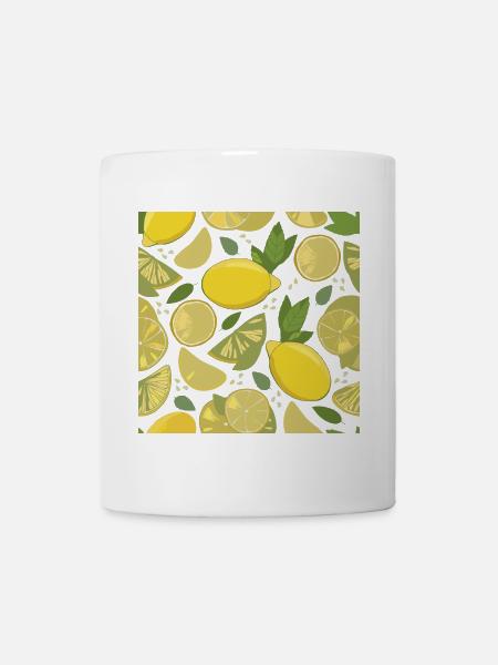Lemon design with a fresh effect - Mug - white