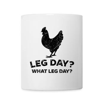 Leg thigh workout toning fitness - Mug - white - Front
