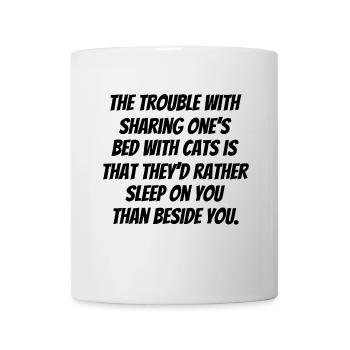 cats - Trouble with cats - Tasse - Weiß - Vorne