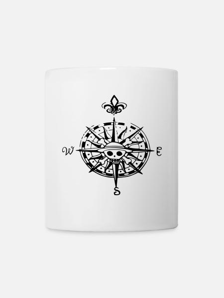 op compas Kompass - Tasse - Weiß